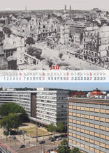Lade das Bild in den Galerie-Viewer, 2025/Chemnitzer Kalender - Chemnitzer Innenstadt zerstört und wieder aufgebaut (DIN A3)