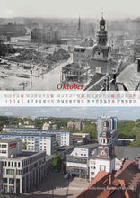 Lade das Bild in den Galerie-Viewer, 2025/Chemnitzer Kalender - Chemnitzer Innenstadt zerstört und wieder aufgebaut (DIN A3)