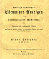 Chemnitzer Anzeiger, Erster Jahrgang 1800